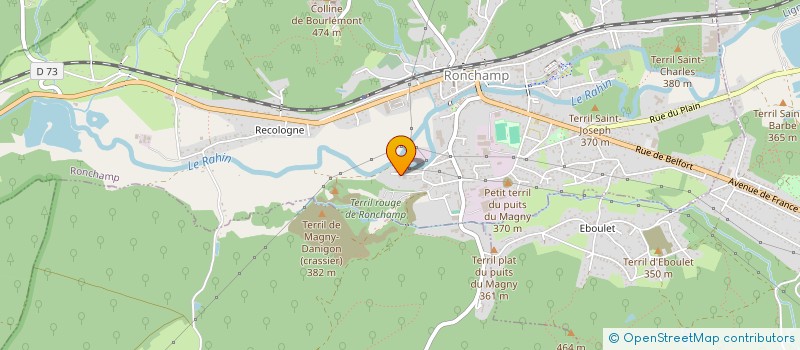 localisation de l'entreprise ACG DECONSTRUCTEUR AUTOMOBILE  RONCHAMP