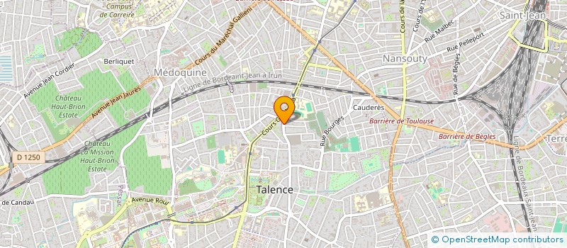 localisation de l'entreprise ACG INGENIERIE à TALENCE