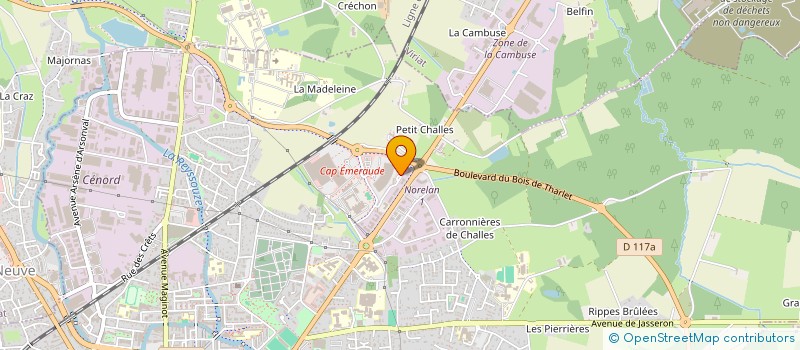 localisation de l'entreprise ACG-SYNERGIES  BOURG-EN-BRESSE
