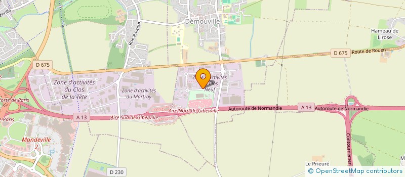 localisation de l'entreprise ACGC  DEMOUVILLE