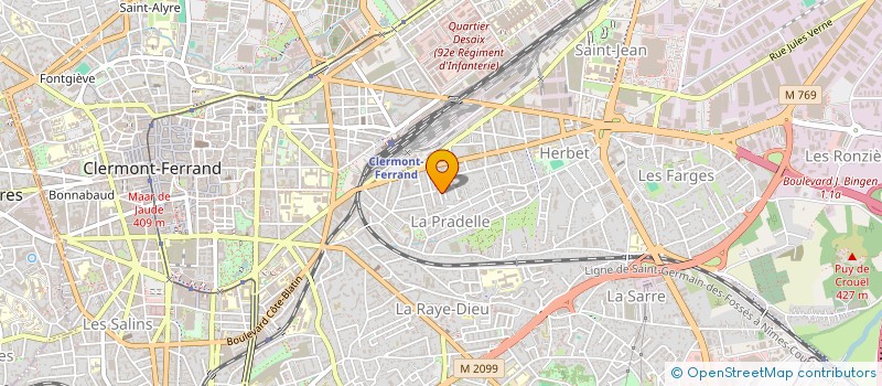 localisation de l'entreprise ACGC  CLERMONT-FERRAND