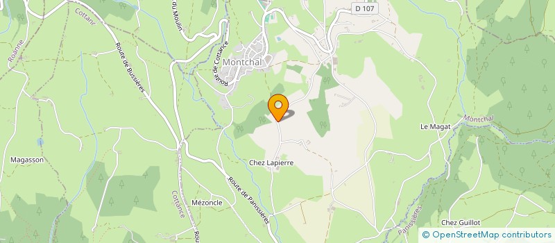 localisation de l'entreprise ACGD  MONTCHAL