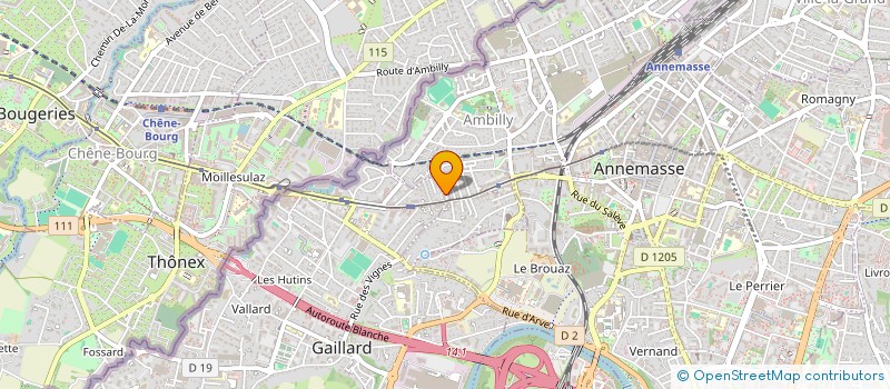 localisation de l'entreprise ACGG  GAILLARD