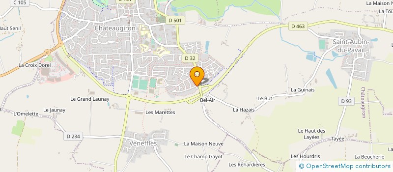 localisation de l'entreprise ACGM  CHATEAUGIRON