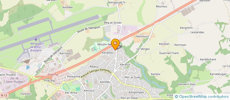 localisation de l'entreprise ACGM à GUIPAVAS