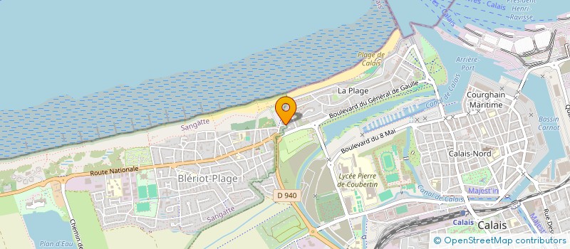 localisation de l'entreprise ACGSE CHAUFFAGE  SANGATTE