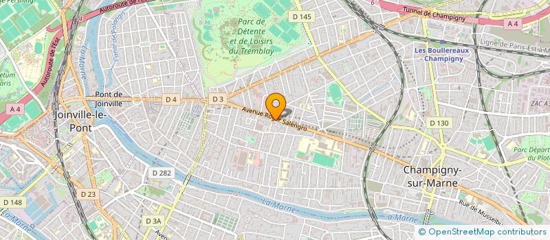 localisation de l'entreprise ACH à CHAMPIGNY-SUR-MARNE