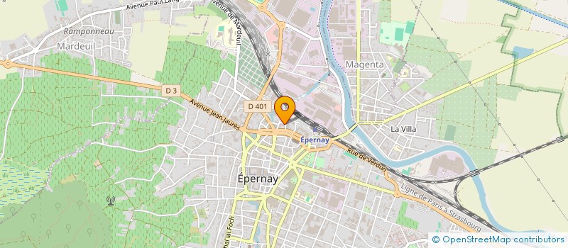 localisation de l'entreprise ACH 51 à EPERNAY