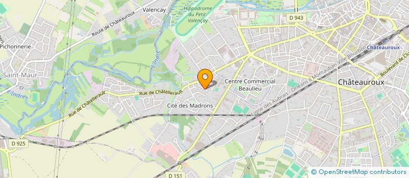 localisation de l'entreprise ACH IMMO à CHATEAUROUX