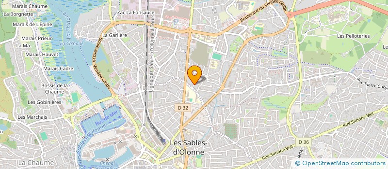 localisation de l'entreprise ACH PARTENAIRES à LES SABLES D'OLONNE
