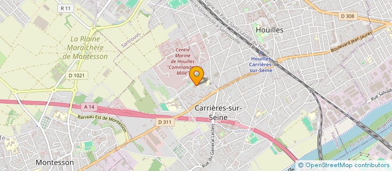 localisation de l'entreprise ACH TRANSPORT à CARRIERES-SUR-SEINE