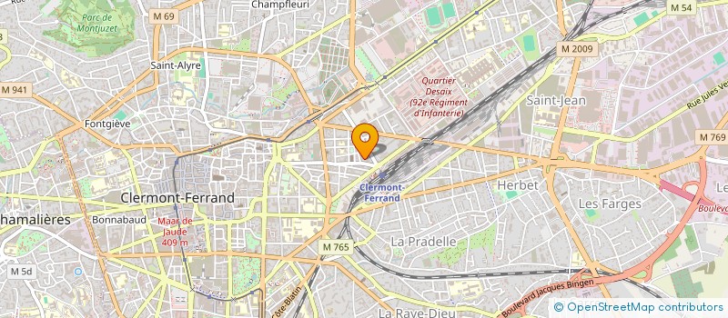 localisation de l'entreprise ACHAA  CLERMONT-FERRAND