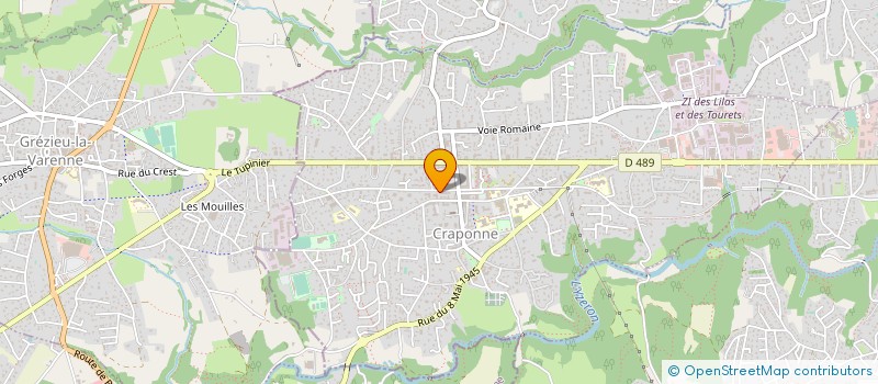 localisation de l'entreprise ACHAINTRE IMMOBILIER  CRAPONNE