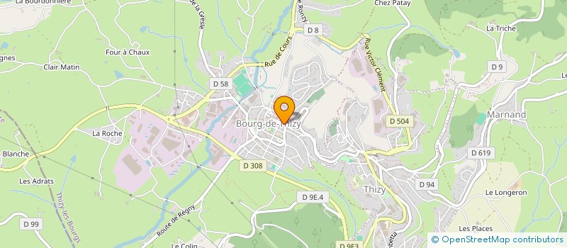 localisation de l'entreprise ACHAINTRE J PAUL ET GEORGETTE  THIZY-LES-BOURGS