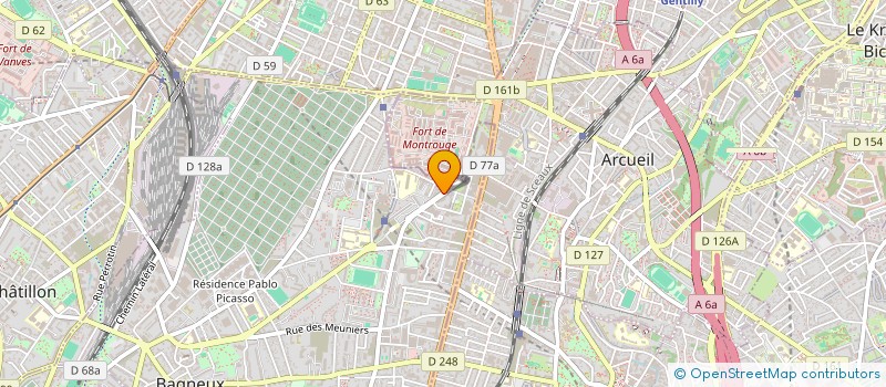 localisation de l'entreprise ACHAO GESTION à BAGNEUX