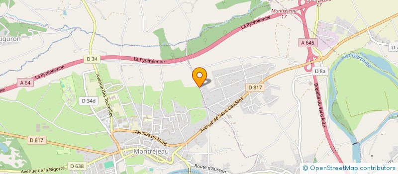 localisation de l'entreprise ACHARD ET GIL  MONTREJEAU