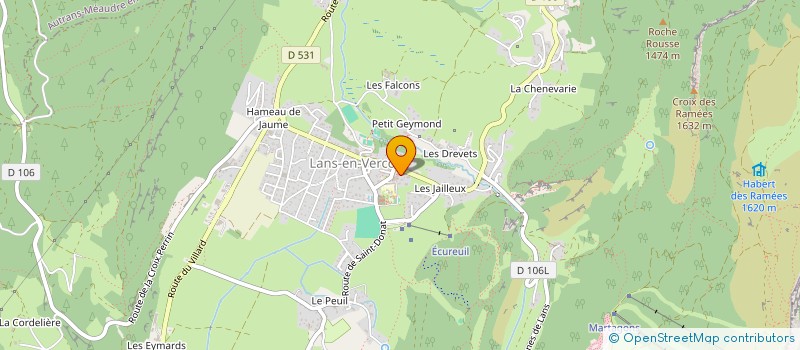 localisation de l'entreprise ACHARD IMMO  LANS-EN-VERCORS