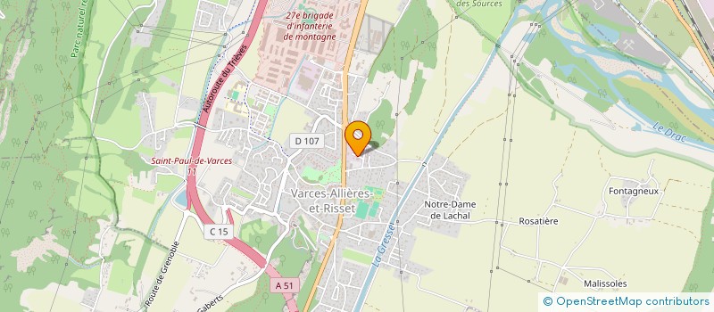 localisation de l'entreprise ACHARD LOMBARD PIERRE à VARCES-ALLIERES-ET-RISSET