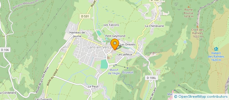 localisation de l'entreprise ACHARD SPORTS à LANS-EN-VERCORS
