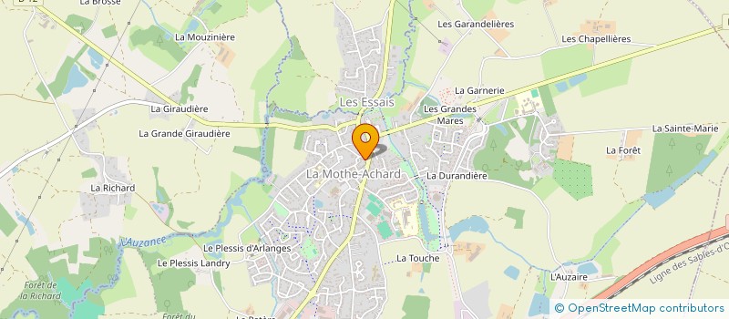 localisation de l'entreprise ACHARDS IMMOBILIER à LES ACHARDS