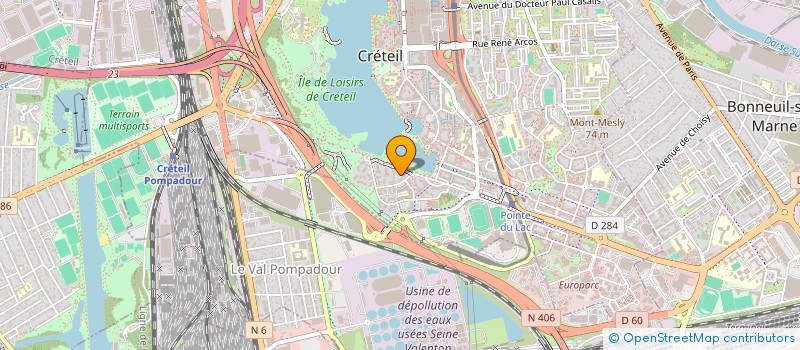 localisation de l'entreprise ACHAT à CRETEIL