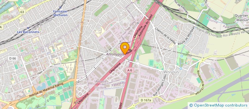 localisation de l'entreprise ACHAT AUTO CONSEIL à ANTONY