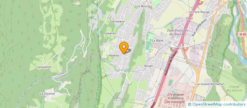 localisation de l'entreprise ACHAT CONSEIL SERVICE  CLAIX