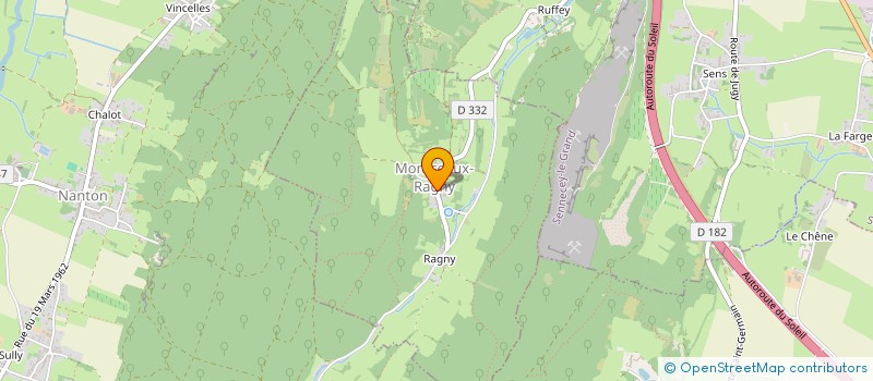 localisation de l'entreprise ACHAT GROUPE ET MAINTIEN D'UNE AGRICULTURE PAYSANNE  MONTCEAUX-RAGNY