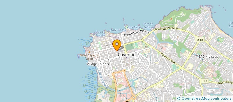 localisation de l'entreprise ACHAT LOC GUYANE  CAYENNE