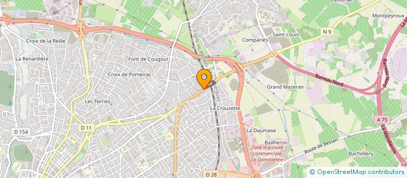 localisation de l'entreprise ACHAT SERVICE à BEZIERS