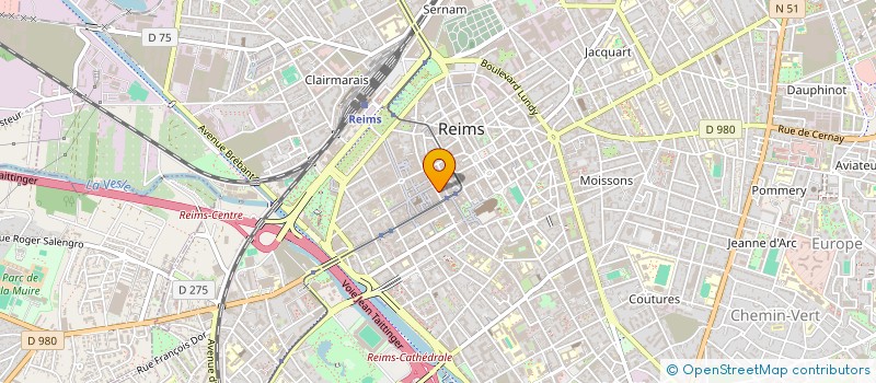 localisation de l'entreprise ACHAT VALORISATION EXPERTISE CONSEIL - AVEC à REIMS