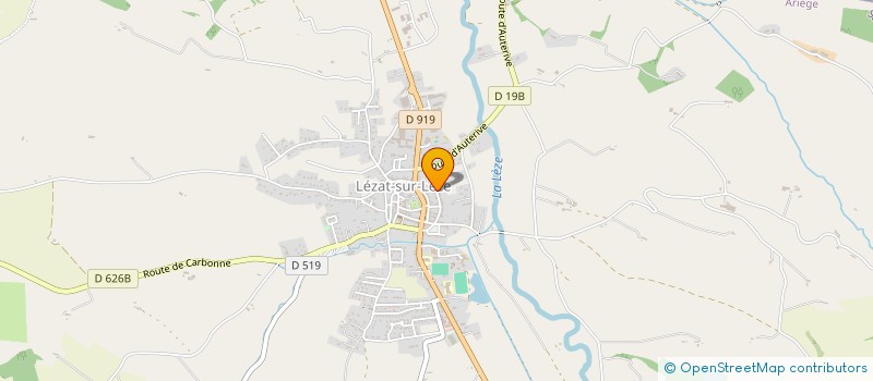 localisation de l'entreprise ACHAT VENTE AUTOMOBILE 09 à LEZAT-SUR-LEZE