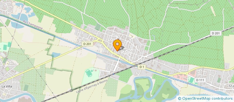localisation de l'entreprise ACHAT VENTE ETUDE CONDITIONEMENT à AY-CHAMPAGNE