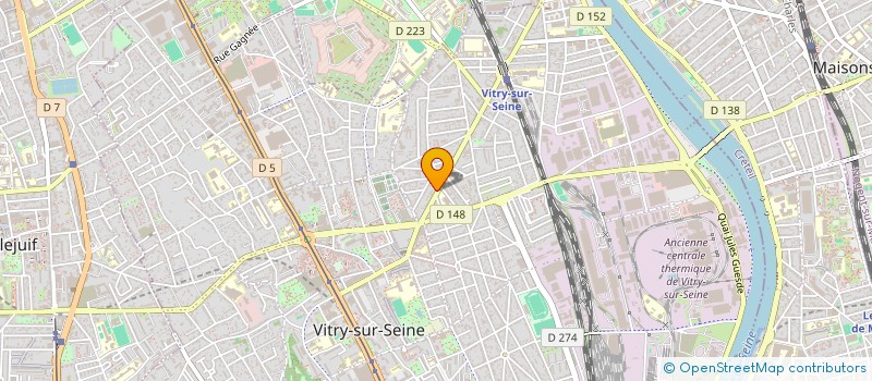 localisation de l'entreprise ACHAT VENTE IMMOBILIER TERRAIN à VITRY-SUR-SEINE
