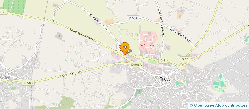 localisation de l'entreprise ACHAT VENTE LOCATION à TRETS
