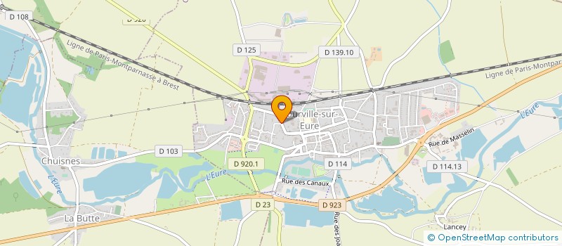localisation de l'entreprise ACHAT VENTE RECYCLAGE A V R à COURVILLE-SUR-EURE
