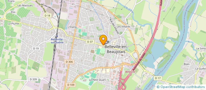 localisation de l'entreprise ACHATS ASSISTANCE à BELLEVILLE-EN-BEAUJOLAIS