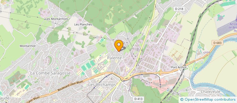 localisation de l'entreprise ACHATS DU DECOLLETAGE FRANC COMTOIS à BESANCON