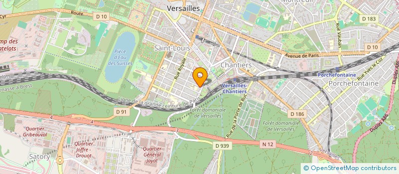 localisation de l'entreprise ACHATS QUALITE CONSEIL à VERSAILLES