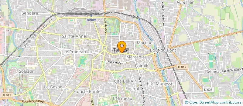 localisation de l'entreprise ACHBRO  TARBES