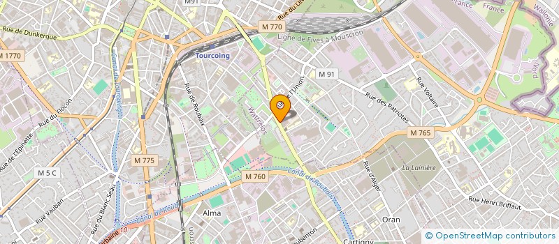 localisation de l'entreprise ACHEL à WATTRELOS