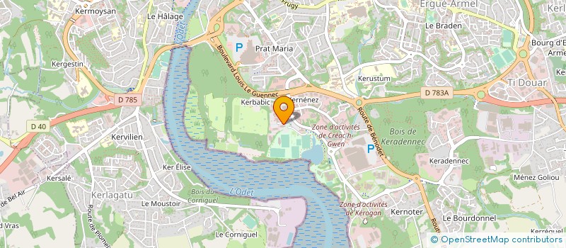 localisation de l'entreprise ACHETEURS PRODUITS PECHE EN BRETAGNE à QUIMPER