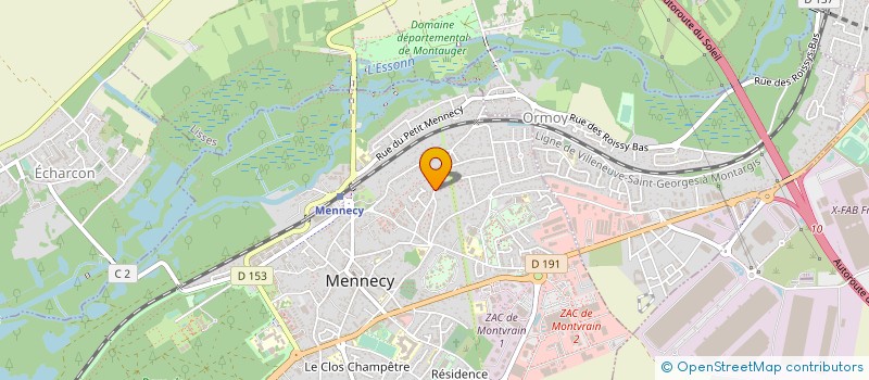 localisation de l'entreprise ACHETONS-PRO.COM à MENNECY