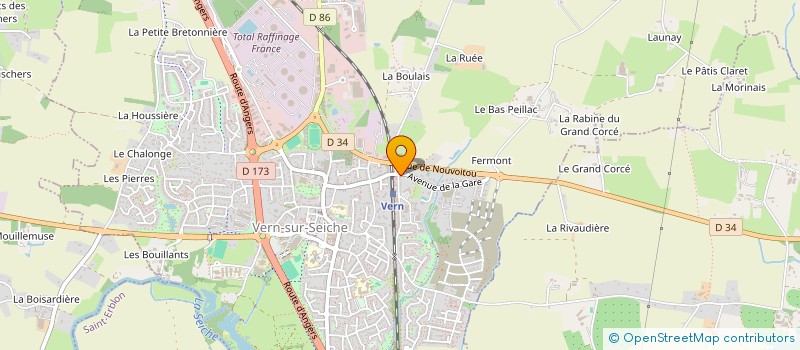 localisation de l'entreprise ACHIL  VERN-SUR-SEICHE