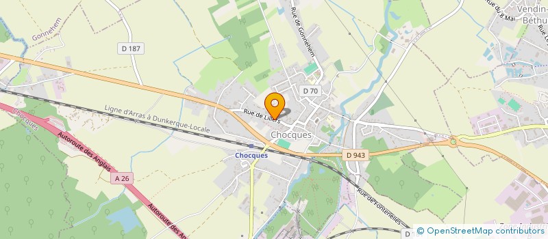 localisation de l'entreprise ACHILLE  CHOCQUES