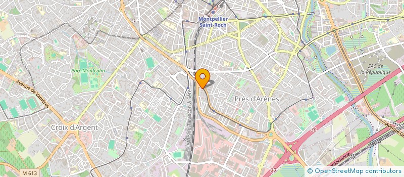 localisation de l'entreprise ACHILLE à MONTPELLIER