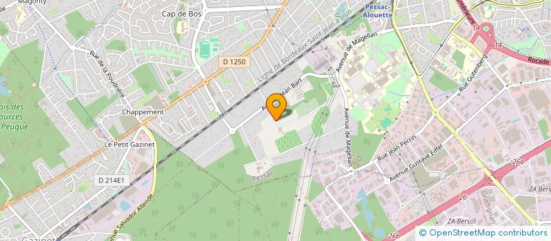 localisation de l'entreprise ACHILLE  PESSAC