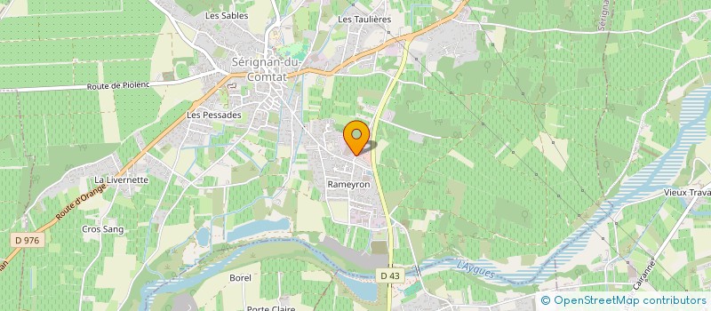 localisation de l'entreprise ACHILLE  SERIGNAN-DU-COMTAT