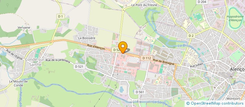 localisation de l'entreprise ACHILLE AUTOMOBILES SA à CONDE-SUR-SARTHE