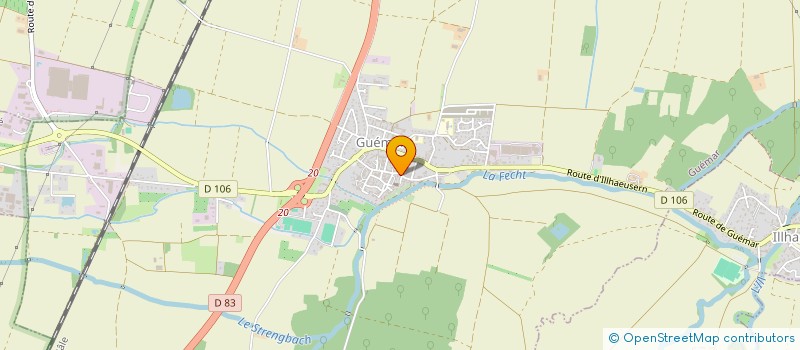 localisation de l'entreprise ACHILLE BECHT MODE  GUEMAR